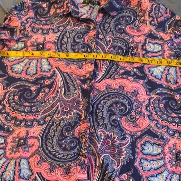 Lauren by Ralph Lauren Boho Paisley Tunic Feminine Retro Inspired Psychedelic - Picture 4 of 6